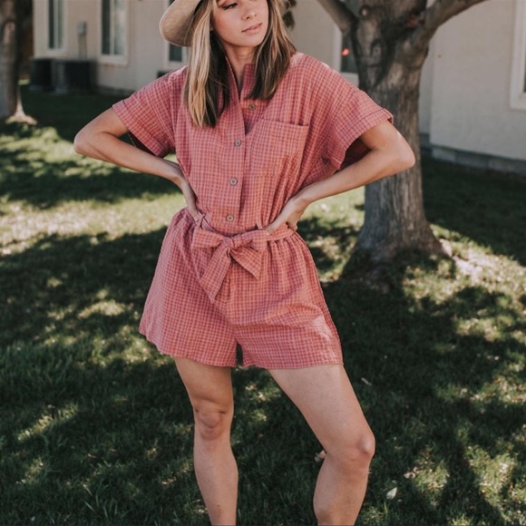 easel Pants - NWT Easel red romper